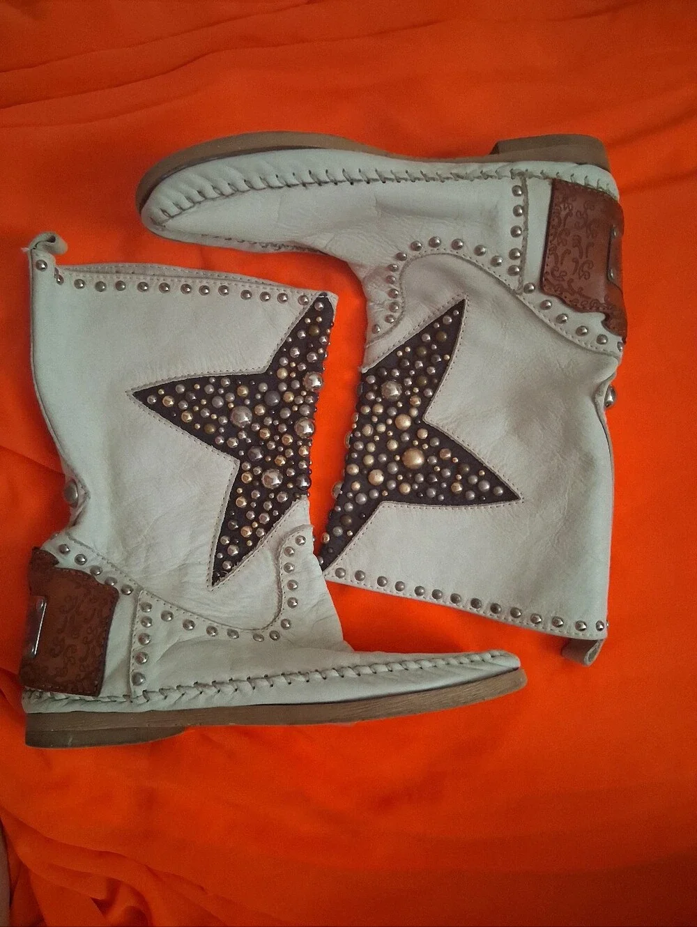 KARMA OF CHARME VINTAGE Boots LEATHER SIZE 37/us 6.5